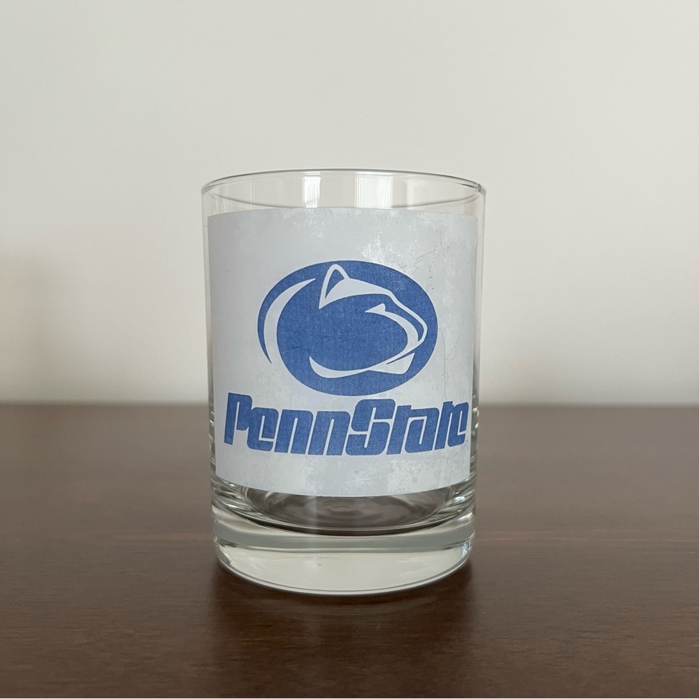 Vintage Penn State Logo Glass